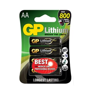 GP Lithium AA-batteri, 15LF-2, 4-pakk