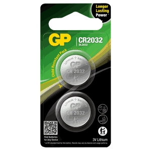 GP Lithium Cell CR2032 2-pakk