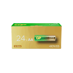 GP Ultra Alkaline AA-batteri, 15AU/LR6, 24-pack