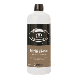 Teknisk alkohol m/MIBK og MEK 1000 ml 96 %