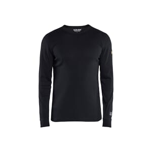 BLÅKLÄDER UNDERTRØYE FLAMMEHEMMENDE SVART