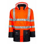 Jacket  Hi-Vis Orange/Navy 4XL