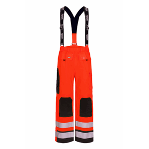 Flamskyddad Hi-Vis regnbyxa Hi-Vis Röd/Marin L