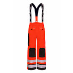 Flamskyddad Hi-Vis regnbyxa Hi-Vis Röd/Marin XXL