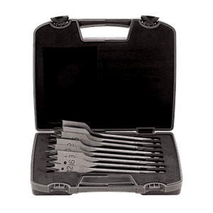 FLAT BIT DRILL SET, 8PCS 12-32