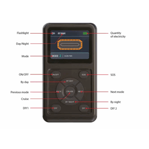 Fjernkontroll trådløs for slim varselbjelke