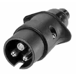 STØPSEL,3-POL, PLAST, 6-24V