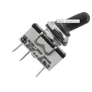 BRYTER PÅ-AV-PÅ, METALL