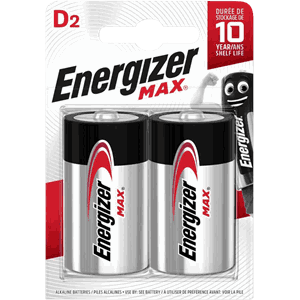 Energizer Max D 2 Pack