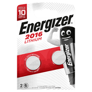 Energizer Lithium Miniature CR2016 2 pack