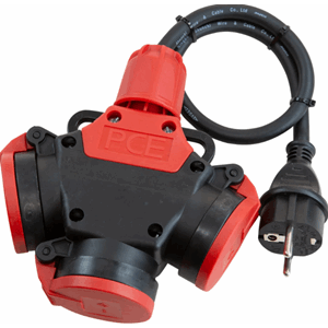 GRENUTTAG 3-VÄGSGUMMI M 0.5M KABEL