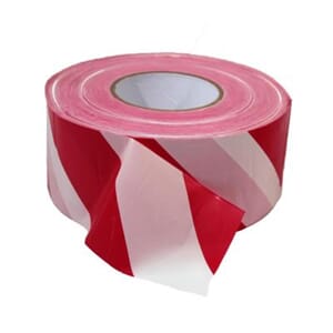 Sperrebånd rød/hvit a-collection 75mmX500m