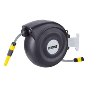 Slangetrommel f/vegg 1/2'' -20m m/Inntrekk