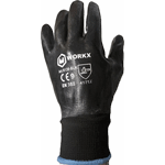 Black nitrile on palm (sandy finish) str. 9