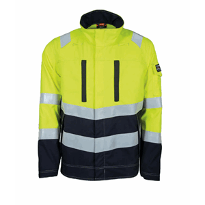 Tranemo Arbeidsjakke HiViz Gul/Marine Multinorm 4XL