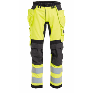 Tranemo Håndtverksbukse m/ Stretch HiViz Gul Dame 42