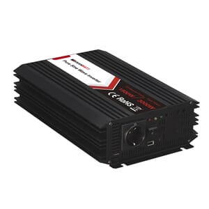 SKANBATT Inverter 12V 1500W Ren Sinus m/Trådløs Fjernkontrol