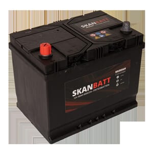 SKANBATT Fritidsbatteri 12V 80AH 600CCA (256x174x205/225mm)