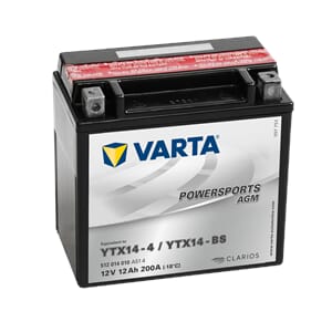 VARTA AGM MC Batteri 12V 12AH 200CCA (152x88x147mm) +venstre