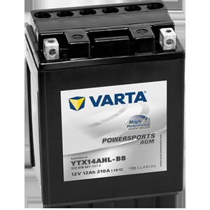 VARTA AGM MC Batteri 12V 12AH 210CCA (134x89x166mm) +høyre Y