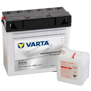 VARTA MC Batteri 12V 19AH 100CCA (186x82x171mm) +høyre 51913
