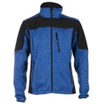 JAKKE KOLBU MED SOFTSHELL KONTRAST BLÅ/SVART STR.M