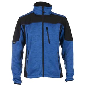 JAKKE KOLBU MED SOFTSHELL KONTRAST BLÅ/SVART STR.2XL