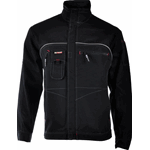 ODDA JAKKE 100% BOMULL SVART C46