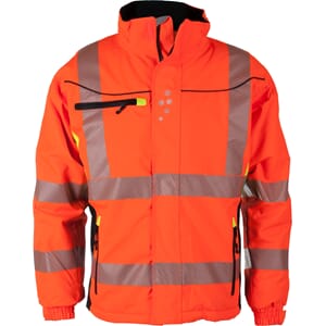 GJØVIK VINTERJAKKE ORANSJE/SVART/GUL EN 20471 KL.3  XL