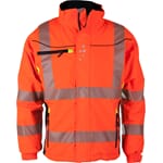 GJØVIK VINTERJAKKE ORANSJE/SVART/GUL EN 20471 KL.3  3XL