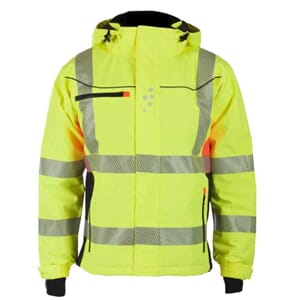 GJØVIK VINTERJAKKE GUL/SVART/ORANSJE EN 20471 KL.3  2XL