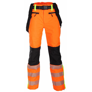 GJØVIK VINTERBUKSE ORANSJE/SVART/GUL EN 20471 KL.2  L