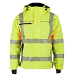 GJØVIK VINTERJAKKE GUL/SVART/ORANSJE EN 20471 KL.3  XS