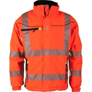 GJØVIK VINTERJAKKE ORANSJE/SVART/GUL EN 20471 KL.3  4XL