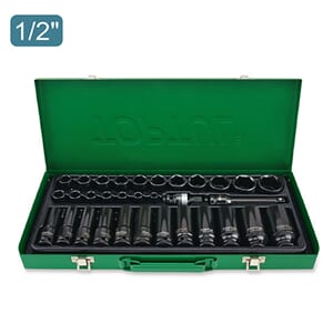 TOPTUL 1/2" KRAFTPIPESETT 8-32MM 32 DELER