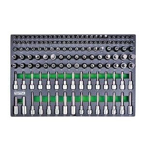 TOPTUL CARBONINLEGG 1/4 - 3/8 - 1/2" BITSPIPESETT 135 DELER