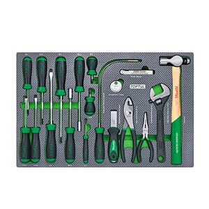 TOPTUL CARBONINNLEGG KOMBINERT VERKTØY 19 DELER