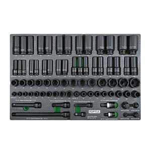 TOPTUL CARBONINNLEGG 1/2" KRAFTPIPER 75 DELER