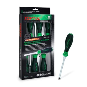 TOPTUL SKRUTREKKERSETT 6 DELER