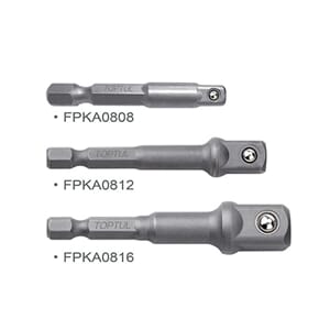 TOPTUL PIPEADAPTERSETT FOR DRILL 3 DELER