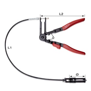 TOPTUL FLEKSIBEL SLANGEKLEMMETANG