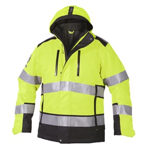 VINTERJAKKE HI-VIS GUL/SVART KL 3