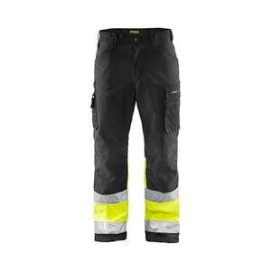 BUKSE SOFTSHELL KL 1 SVART/GUL