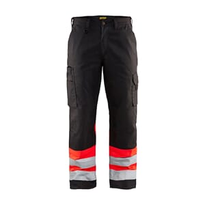 BUKSE VARSEL SVART/VARSELRØD