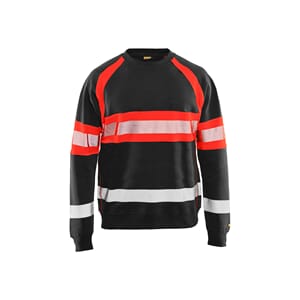 College varsel Svart/Varselrød XS