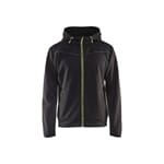 Hettejakke Svart/Varselgul XL