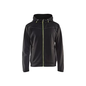 Hettejakke Svart/Varselgul XXXL