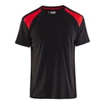T-skjorte Svart/Rød S