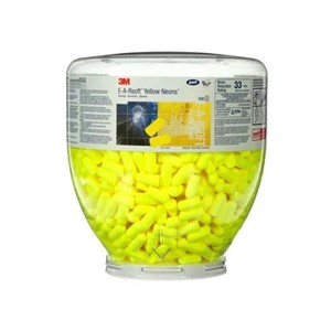3M E-A-Rsoft Yellow Neon ørepropper, refillflask