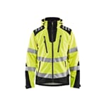 Softshelljakke varsel Varselgul/Svart 4XL